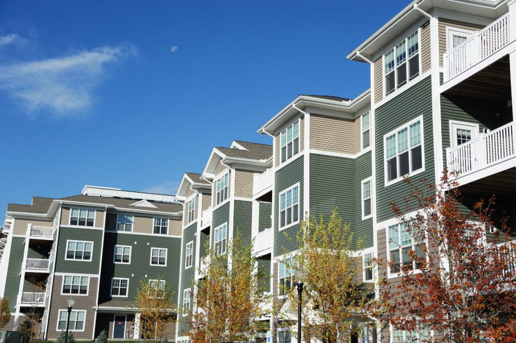 four story apartment building